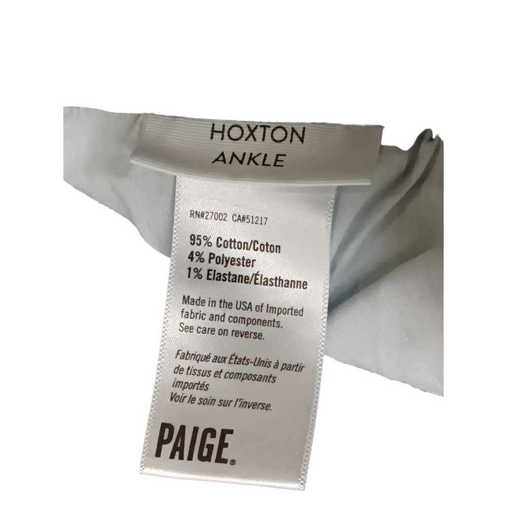 Paige Jeans Hoxton Ankle Size 32 Skinny Blue Denim - Picture 10 of 11